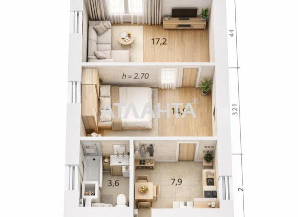2-комнатная квартира по адресу ул. Ватутина ген. (площадь 37 м²) - Atlanta.ua - фото 10