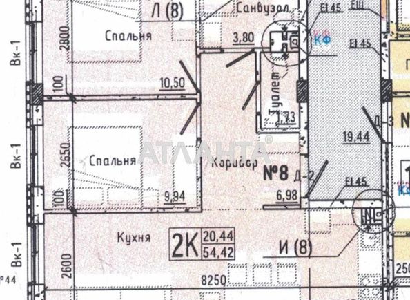 1-комнатная квартира по адресу ул. Слободская (площадь 54,4 м²) - Atlanta.ua - фото 4