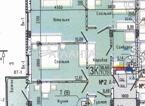1-кімнатна квартира за адресою вул. Слобідська (площа 71,7 м²) - Atlanta.ua - фото 14