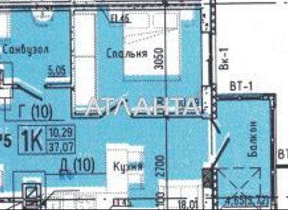 1-комнатная квартира по адресу ул. Слободская (площадь 37,1 м²) - Atlanta.ua - фото 5