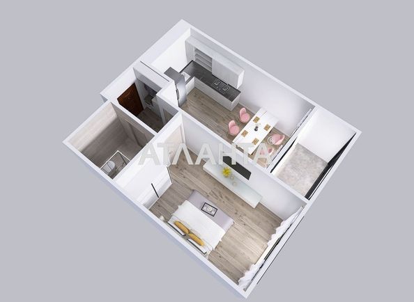 1-room apartment apartment by the address st. Volynskaya ul (area 44,6 m²) - Atlanta.ua - photo 4