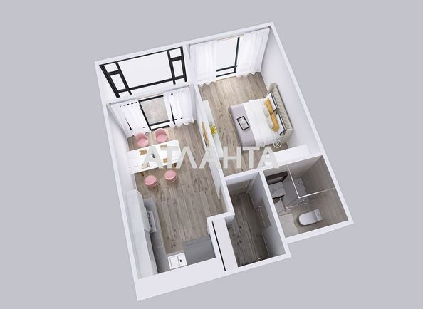 1-room apartment apartment by the address st. Volynskaya ul (area 44,6 m²) - Atlanta.ua - photo 15