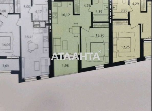 1-room apartment apartment by the address st. Zelenaya (area 40,5 m²) - Atlanta.ua - photo 2