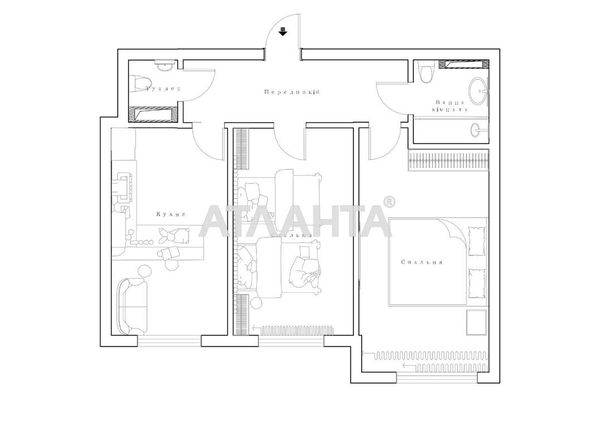 2-rooms apartment apartment by the address st. Kochergi Ivana (area 59,0 m²) - Atlanta.ua - photo 32