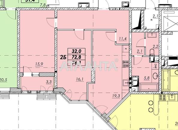 2-кімнатна квартира за адресою вул. Прохорівська (площа 78,5 м²) - фото 2 2-кімнатна квартира за адресою вул. Прохорівська (площа 78,5 м²) - Atlanta.ua - фото 2