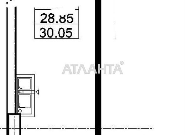 1-комнатная квартира по адресу Тополинный пер. (площадь 30 м²) - Atlanta.ua - фото 2