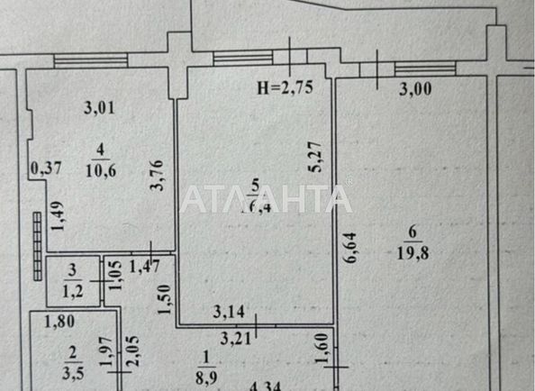 2-кімнатна квартира за адресою вул. Райдужний м-н (площа 70 м²) - Atlanta.ua - фото 17