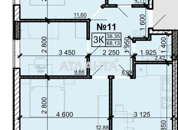 1-кімнатна квартира за адресою вул. Вільямса ак. (площа 68,5 м²) - Atlanta.ua