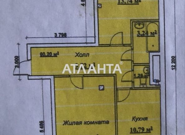 3-комнатная квартира по адресу ул. Мариинская (площадь 70 м²) - Atlanta.ua - фото 2