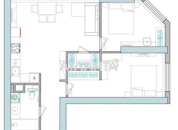 2-кімнатна квартира за адресою вул. Краснова (площа 65,5 м²) - фото 17 2-кімнатна квартира за адресою вул. Краснова (площа 65,5 м²) - Atlanta.ua - фото 17