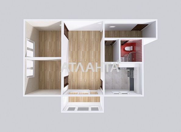 2-rooms apartment apartment by the address st. Yadova Sergeya Yubileynaya (area 46,3 m²) - Atlanta.ua - photo 14