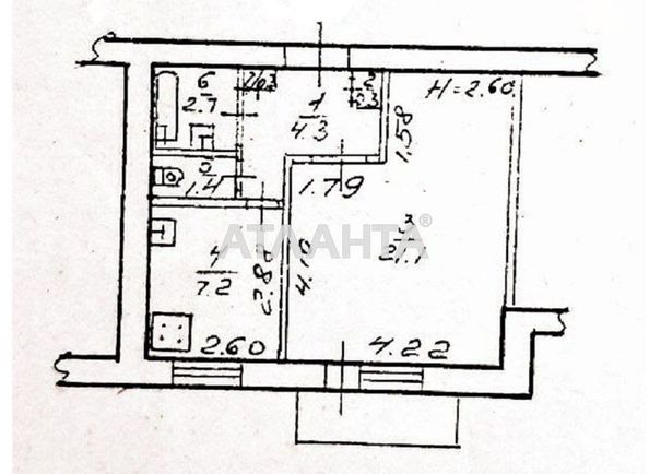 1-room apartment apartment by the address st. Balkovskaya Frunze (area 38 m²) - Atlanta.ua - photo 21