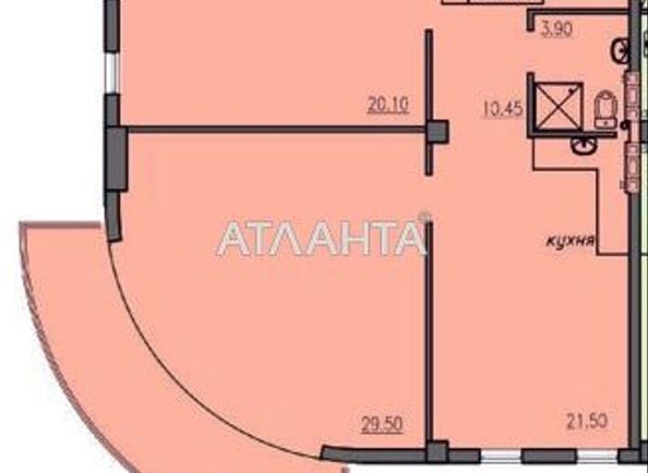 2-кімнатна квартира за адресою Лідерсівський бул. (площа 89,8 м²) - Atlanta.ua - фото 2