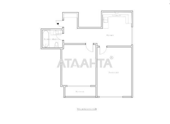 2-кімнатна квартира за адресою вул. Тернопільська (площа 55 м²) - Atlanta.ua - фото 15