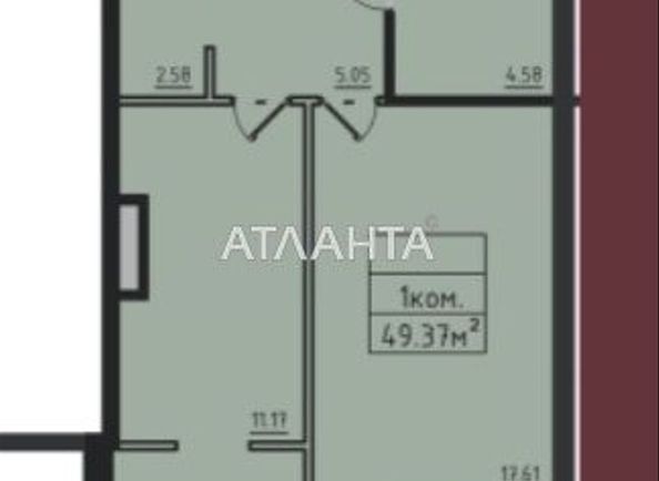 1-комнатная квартира по адресу ул. Дача Ковалевского (площадь 49,4 м²) - Atlanta.ua - фото 5