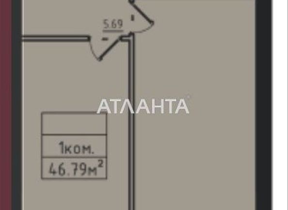 1-комнатная квартира по адресу ул. Дача Ковалевского (площадь 46,8 м²) - Atlanta.ua - фото 2
