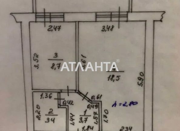 1-room apartment apartment by the address st. Mashinostroitelnaya (area 40 m²) - Atlanta.ua - photo 12