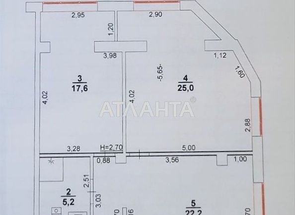 2-кімнатна квартира за адресою вул. Софіївська (площа 79,8 м²) - Atlanta.ua - фото 14