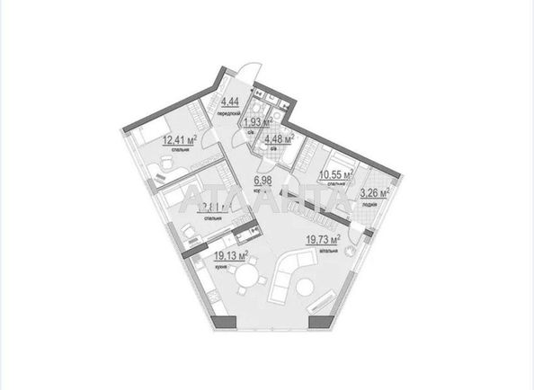 3-rooms apartment apartment (area 97 m²) - Atlanta.ua - photo 25