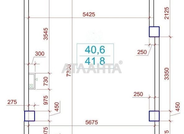 1-room apartment apartment by the address st. Karantinnaya Lizoguba (area 41,8 m²) - Atlanta.ua - photo 5