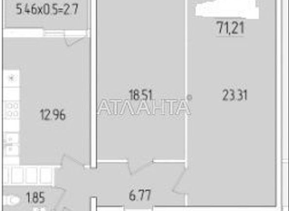 2-комнатная квартира по адресу ул. Краснова (площадь 70,7 м²) - Atlanta.ua - фото 2