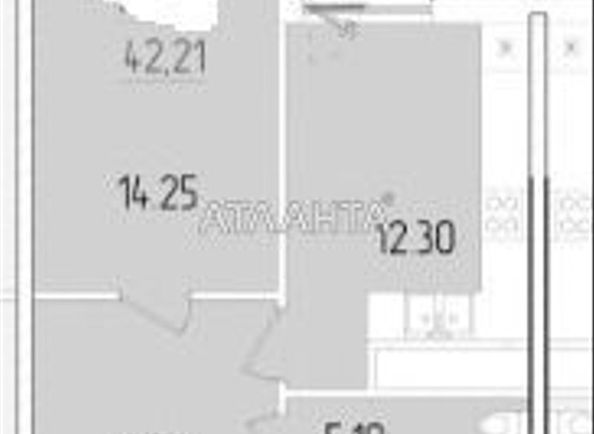 1-room apartment apartment by the address st. Krasnova (area 42,5 m²) - Atlanta.ua - photo 2
