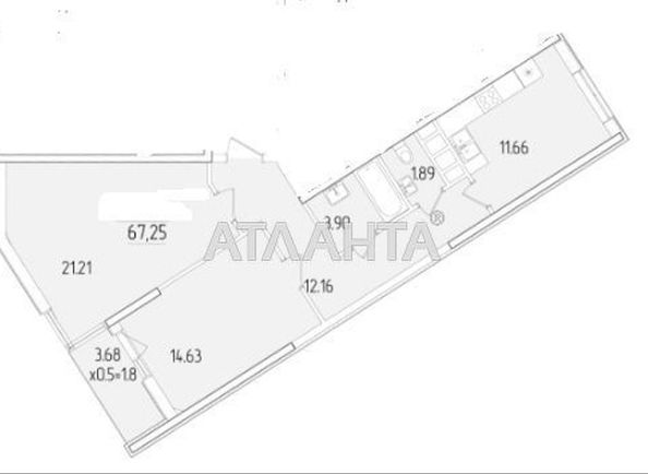 2-кімнатна квартира за адресою вул. Краснова (площа 66,7 м²) - Atlanta.ua - фото 5