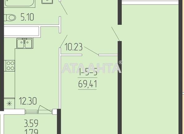 2-комнатная квартира по адресу ул. Краснова (площадь 69,6 м²) - Atlanta.ua