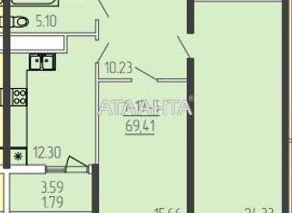 2-кімнатна квартира за адресою вул. Краснова (площа 69 м²) - Atlanta.ua - фото 6
