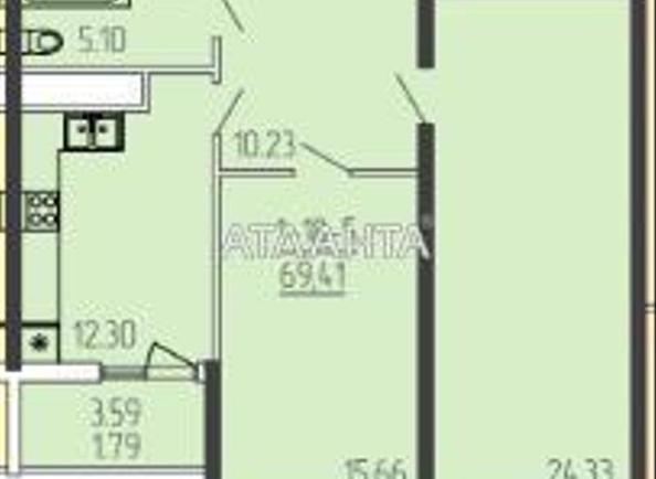 2-rooms apartment apartment by the address st. Krasnova (area 69,2 m²) - Atlanta.ua - photo 6