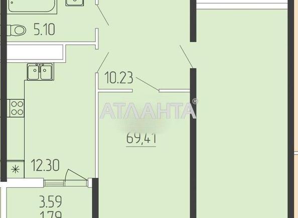 2-кімнатна квартира за адресою вул. Краснова (площа 68,7 м²) - Atlanta.ua - фото 8