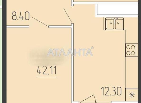 1-кімнатна квартира за адресою вул. Краснова (площа 41,8 м²) - Atlanta.ua - фото 2