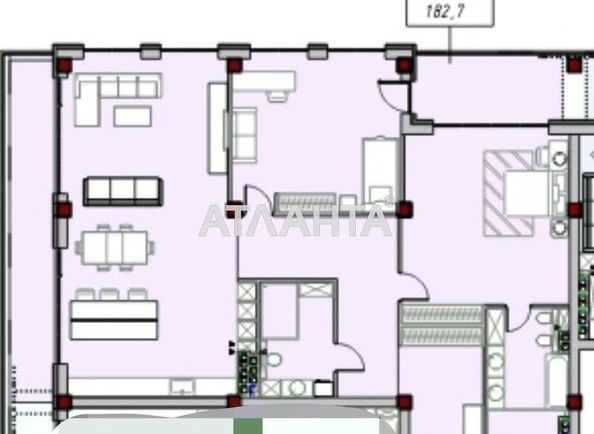 3-комнатная квартира по адресу ул. Азарова вице адм. (площадь 182,7 м²) - Atlanta.ua - фото 2
