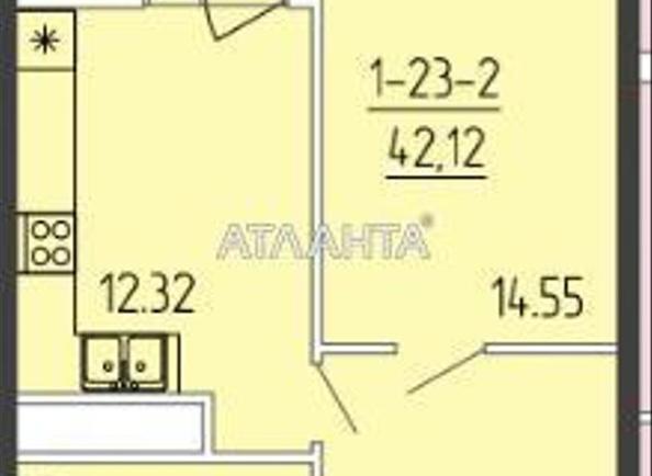 1-кімнатна квартира за адресою вул. Краснова (площа 42,5 м²) - Atlanta.ua - фото 6