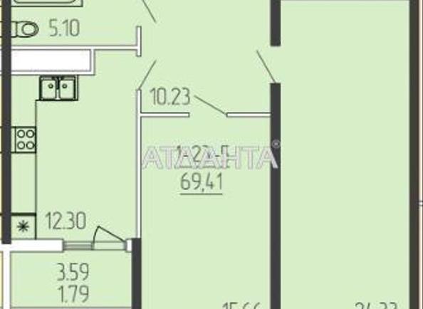 2-кімнатна квартира за адресою вул. Краснова (площа 69 м²) - Atlanta.ua - фото 6