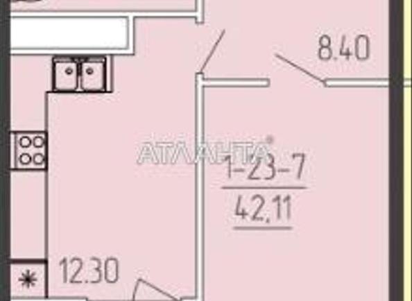 1-room apartment apartment by the address st. Krasnova (area 41,8 m²) - Atlanta.ua - photo 6