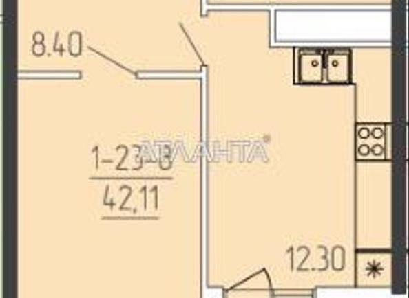 1-room apartment apartment by the address st. Krasnova (area 41,8 m²) - Atlanta.ua - photo 6