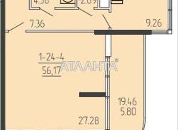 2-rooms apartment apartment by the address st. Krasnova (area 57,3 m²) - Atlanta.ua - photo 6