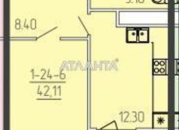 1-room apartment apartment by the address st. Krasnova (area 41,8 m²) - Atlanta.ua - photo 6