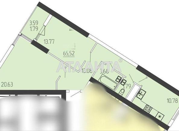 2-кімнатна квартира за адресою вул. Краснова (площа 67,3 м²) - Atlanta.ua - фото 10