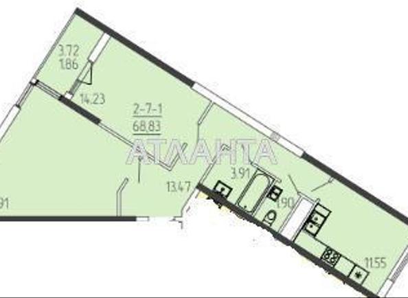 2-rooms apartment apartment by the address st. Krasnova (area 69,1 m²) - Atlanta.ua - photo 8