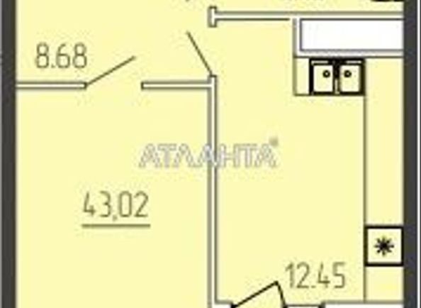 2-комнатная квартира по адресу ул. Краснова (площадь 58,7 м²) - Atlanta.ua
