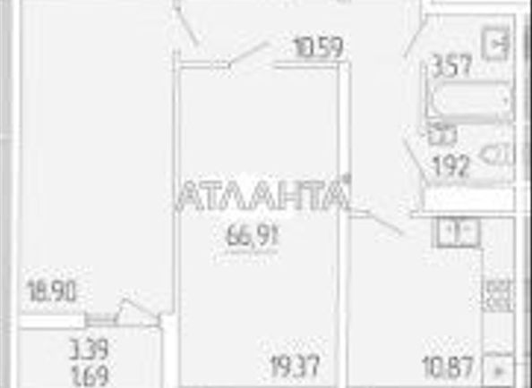 2-комнатная квартира по адресу ул. Краснова (площадь 66,9 м²) - Atlanta.ua - фото 2