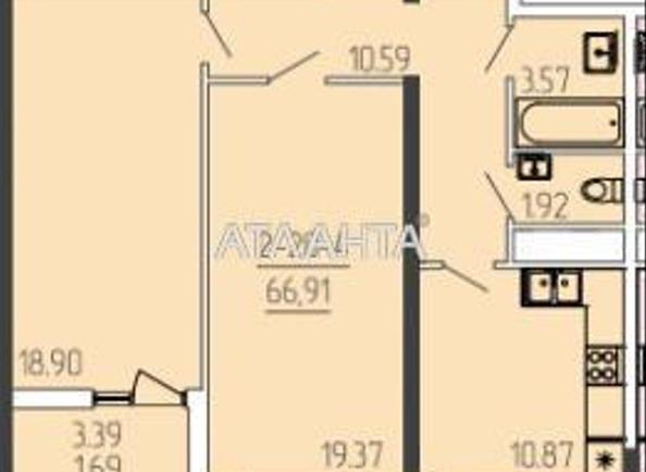 2-кімнатна квартира за адресою вул. Краснова (площа 67,4 м²) - Atlanta.ua - фото 6