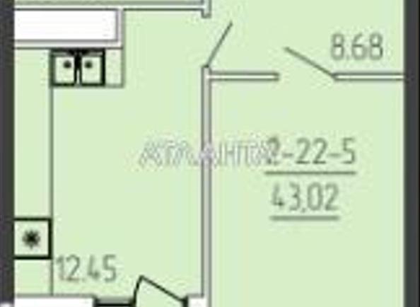 1-комнатная квартира по адресу ул. Краснова (площадь 43 м²) - Atlanta.ua - фото 6