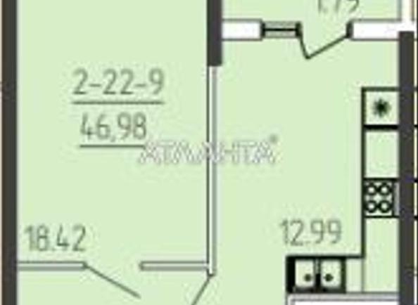 1-кімнатна квартира за адресою вул. Краснова (площа 45,7 м²) - Atlanta.ua - фото 6