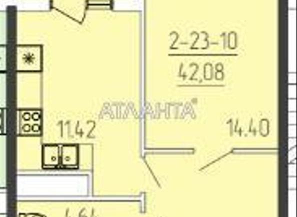 1-комнатная квартира по адресу ул. Краснова (площадь 41,4 м²) - Atlanta.ua - фото 9