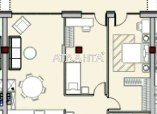 1-комнатная квартира по адресу ул. Азарова вице адм. (площадь 118,1 м²) - Atlanta.ua - фото 2