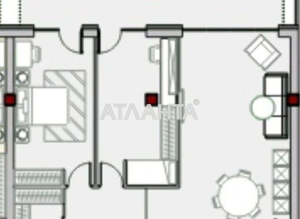 1-комнатная квартира по адресу ул. Азарова вице адм. (площадь 127,3 м²) - Atlanta.ua - фото 2