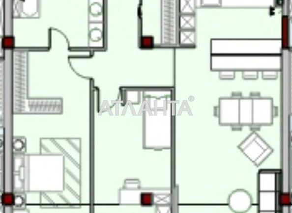 2-rooms apartment apartment by the address st. Azarova vitse adm (area 151,3 m²) - Atlanta.ua